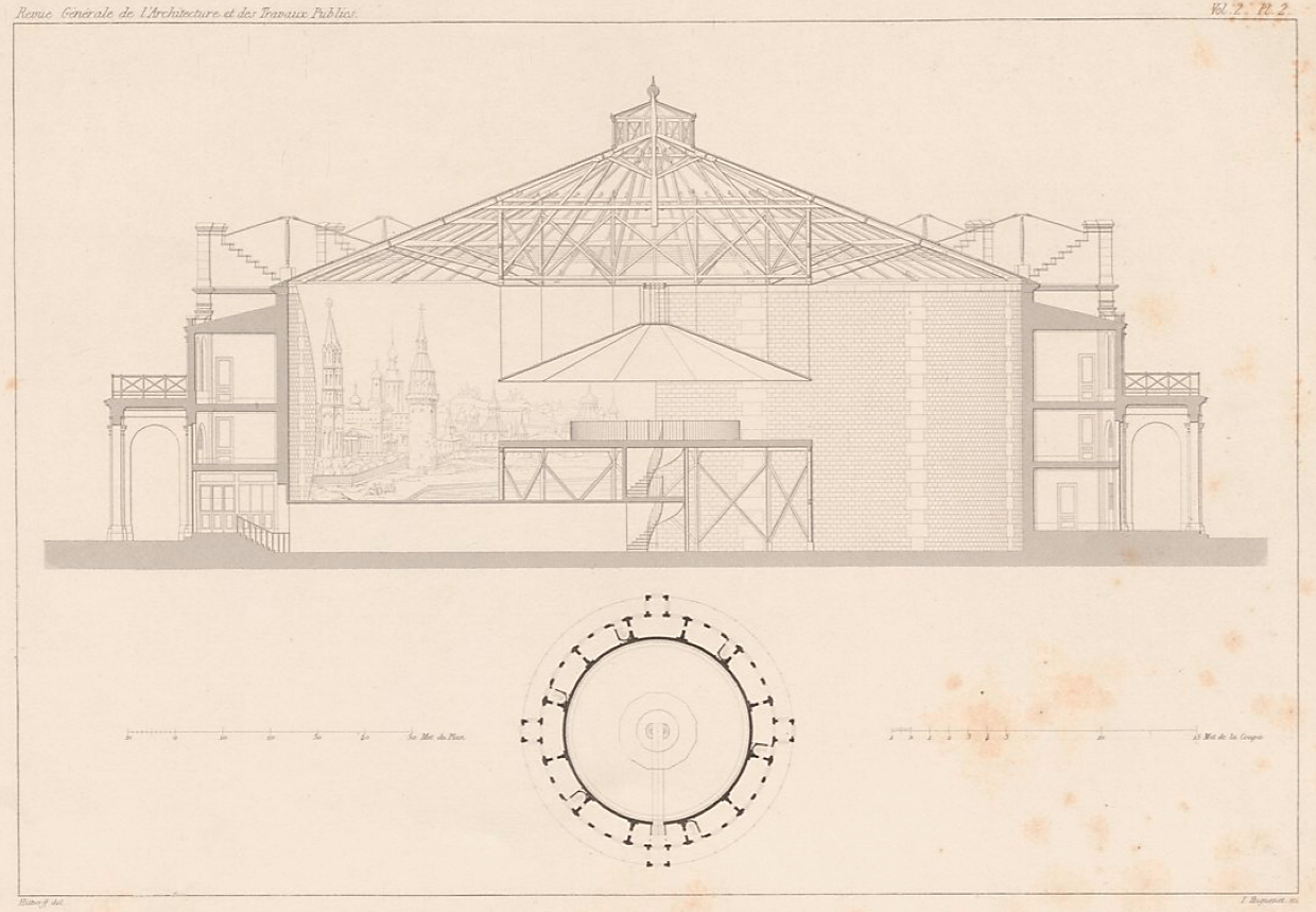 Coupe Rotonde des Panoramas - Hittorff - 1842