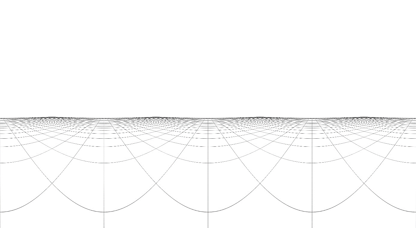 Grille de composition d'un panorama cylindrique. Ill. Lescop 2016